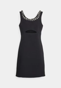 MICHAEL Michael Kors Tank Cutout Chain- Jersey Dress - Black -Fashion Clothing-Michael Kors 89b67433a3ff47b28cc93ce51eac668c