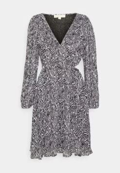 MICHAEL Michael Kors Faceted Zebra Cutout - Day Dress - Black/White -Fashion Clothing-Michael Kors 8b9c6cc711e846c19c066a2f634a3968