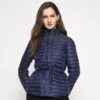 MICHAEL Michael Kors Belted Puffr - Down Jacket - True Navy -Fashion Clothing-Michael Kors 8b9ed9de4a444690813ad92185028dcf