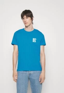 Michael Kors Transistor Tee - Print T-Shirt - Brtcyan Blue