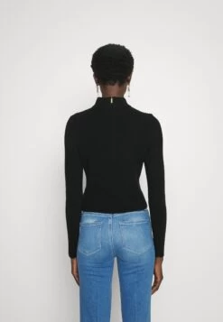 MICHAEL Michael Kors Mock Crop- Jumper - Black -Fashion Clothing-Michael Kors 8ec9926dc1234d508462eeb3a89bd0dd