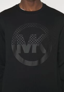 Michael Kors Checker Charm Crew - Sweatshirt - Black 13 Michael Kors Checker Charm Crew - Sweatshirt - Black -Fashion Clothing-Michael Kors 8ecbd3b318564b9081f43e186ae4ec45