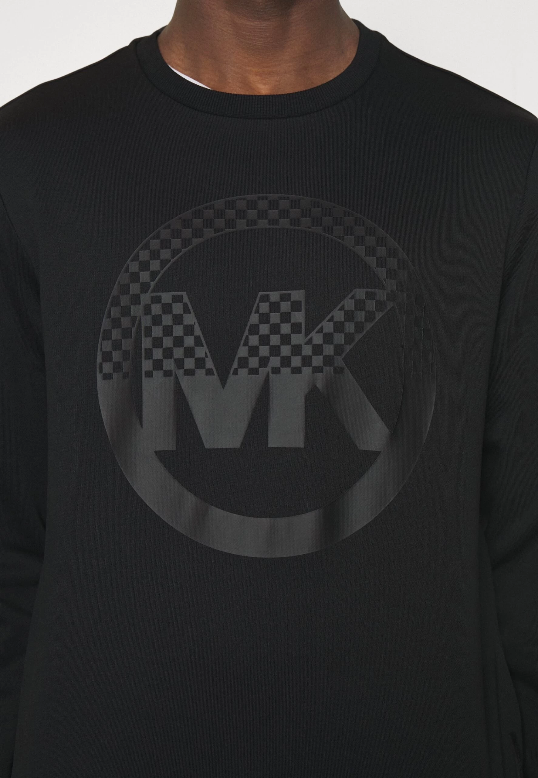 Michael Kors Checker Charm Crew - Sweatshirt - Black 8 Michael Kors Checker Charm Crew - Sweatshirt - Black - Image 6