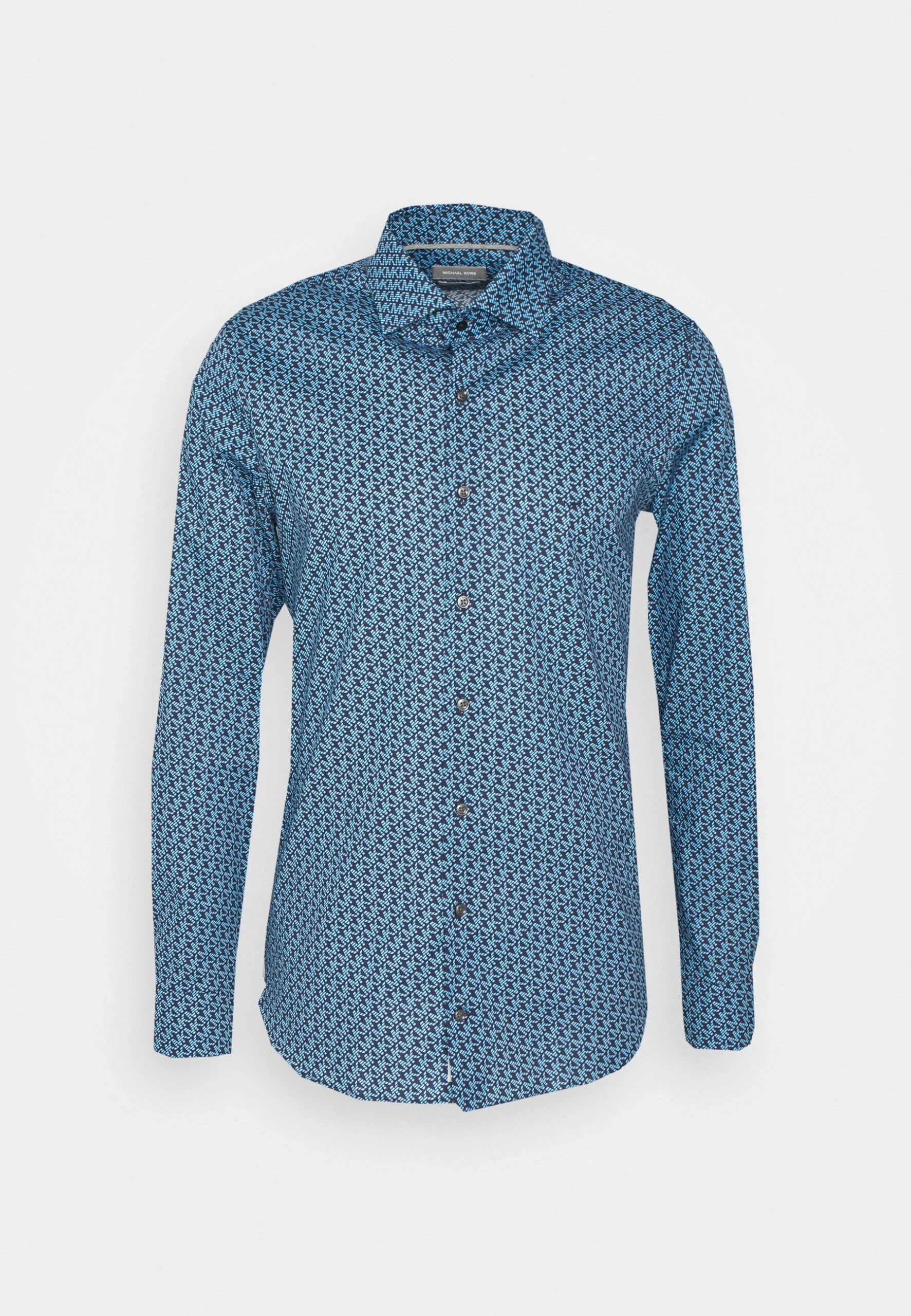 Michael Kors Diagonal Print Slim Shirt - Shirt - Navy 6 Michael Kors Diagonal Print Slim Shirt - Shirt - Navy - Image 4