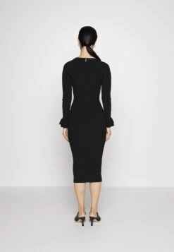 MICHAEL Michael Kors Ruffle Cuff- Cocktail Dress / Party Dress - Black 10 MICHAEL Michael Kors Ruffle Cuff- Cocktail Dress / Party Dress - Black -Fashion Clothing-Michael Kors 91e995ebde3949b9a59f7d6ecac31905