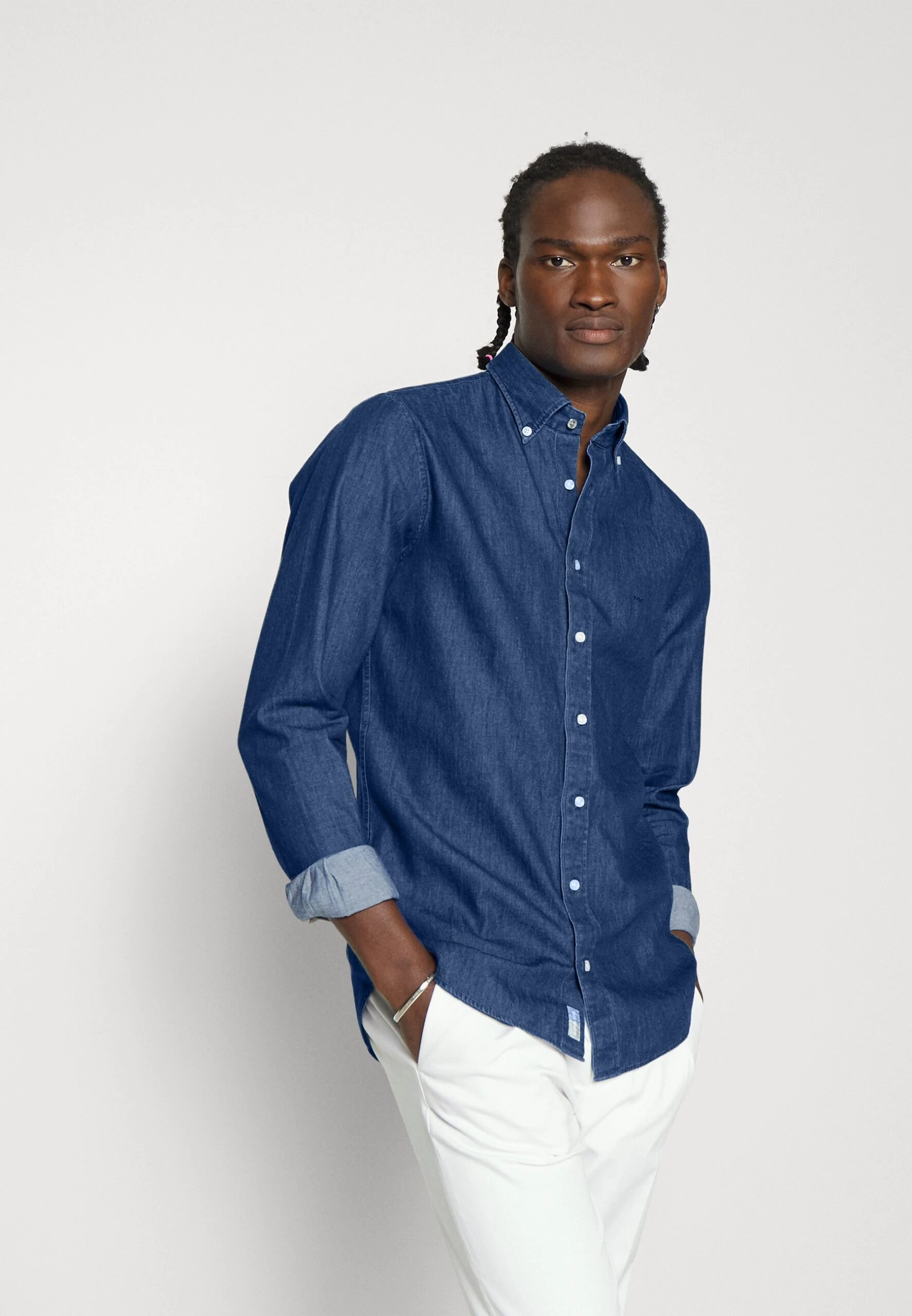 Michael Kors Real Slim - Shirt - Indigo 6 Michael Kors Real Slim - Shirt - Indigo - Image 4
