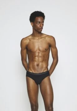 Michael Kors Supreme Touch Contrast Waist 3 Pack - Briefs - Black