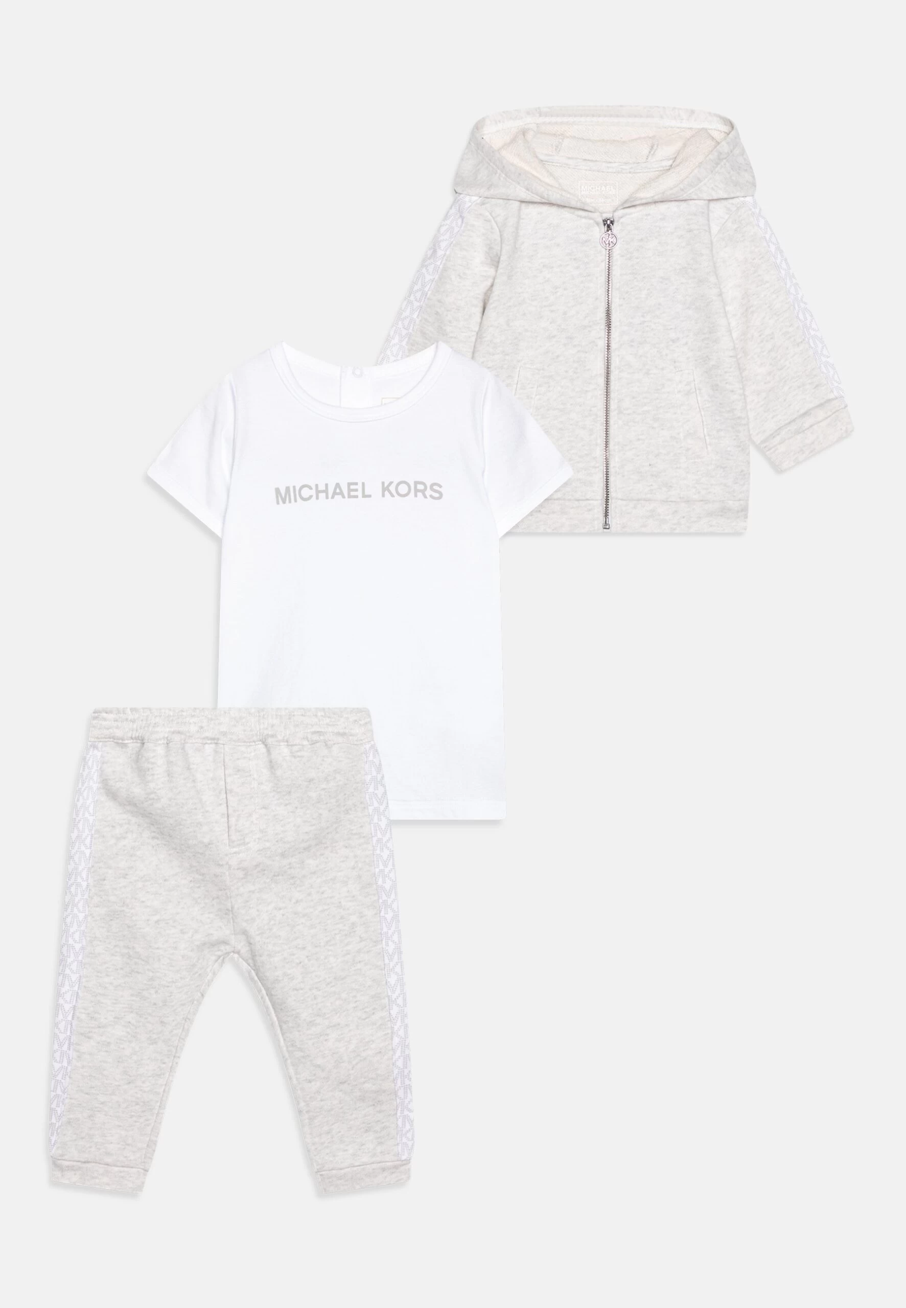 MICHAEL KORS KIDS Track Suit Set - Zip-Up Sweatshirt - Light Gray China 3 MICHAEL KORS KIDS Track Suit Set - Zip-Up Sweatshirt - Light Gray China