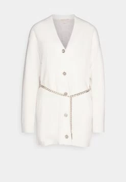 MICHAEL Michael Kors Empire Chain Belt- Cardigan - Bone 10 MICHAEL Michael Kors Empire Chain Belt- Cardigan - Bone -Fashion Clothing-Michael Kors 962a87cfdf954d6e9120253105940a26