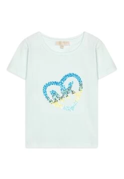 MICHAEL KORS KIDS Short Sleeves Tee - Print T-Shirt - Pale Aqua
