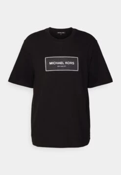 Michael Kors Flagship Logo Tee - Print T-Shirt - Black 12 Michael Kors Flagship Logo Tee - Print T-Shirt - Black -Fashion Clothing-Michael Kors 9ce6bbd36c4748fb8b8759fb6159ef76