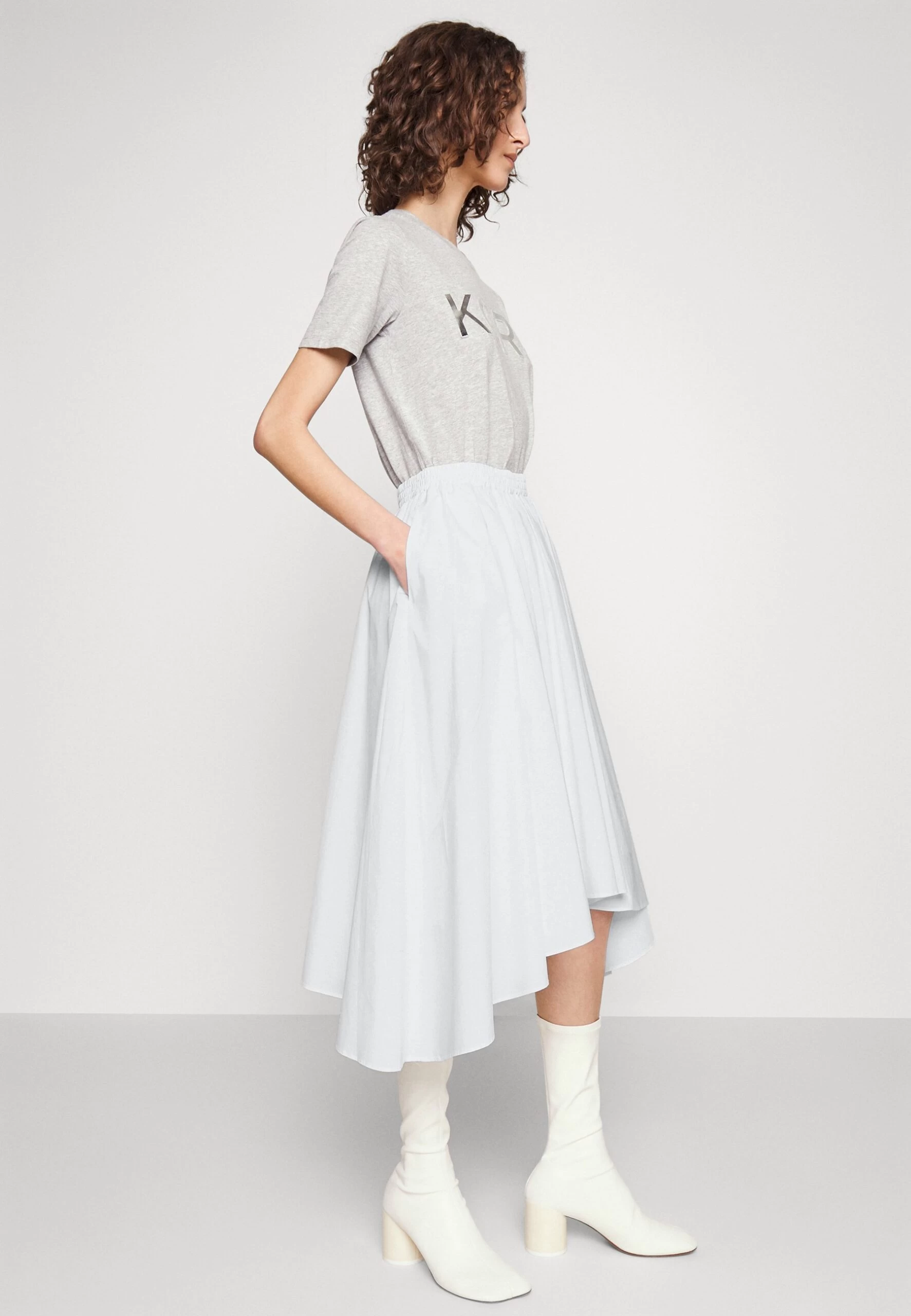 MICHAEL Michael Kors Pull On - A-Line Skirt - White 6 MICHAEL Michael Kors Pull On - A-Line Skirt - White - Image 4