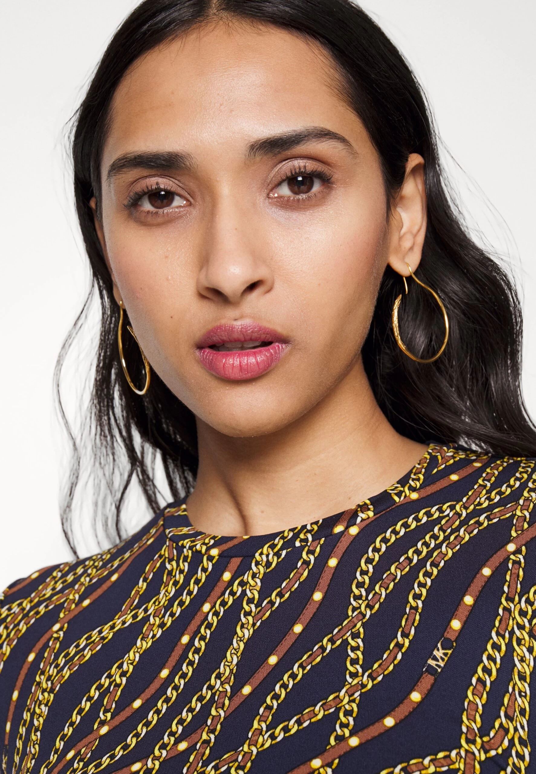 MICHAEL Michael Kors Chain Ruched - Cocktail Dress / Party Dress 6 MICHAEL Michael Kors Chain Ruched - Cocktail Dress / Party Dress - Image 4