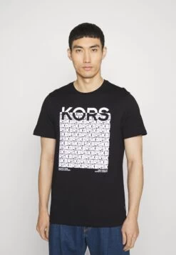 Michael Kors Block Cube Tee - Print T-Shirt - Black