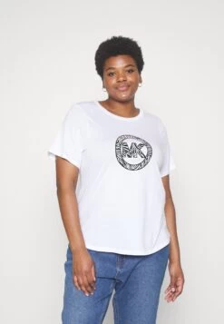 MICHAEL Michael Kors Zebra Charm Logo Tee - Print T-Shirt - White
