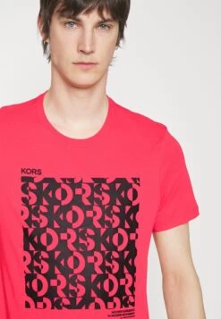 Michael Kors Kinetic Block Tee - Print T-Shirt - Pink -Fashion Clothing-Michael Kors a4e7dab3600d42a481043a8cc2d3ff72