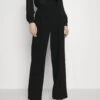 MICHAEL Michael Kors Pleated Wide Leg Pant - Trousers - Black 1 MICHAEL Michael Kors Pleated Wide Leg Pant - Trousers - Black -Fashion Clothing-Michael Kors a5bc27bacdfb4932b0e3fcaef366325a