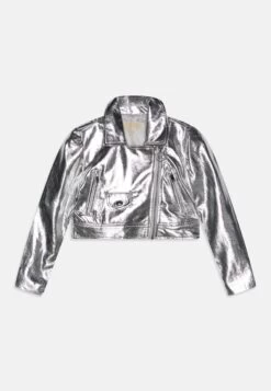 MICHAEL KORS KIDS Faux Leather Jacket - Zilver