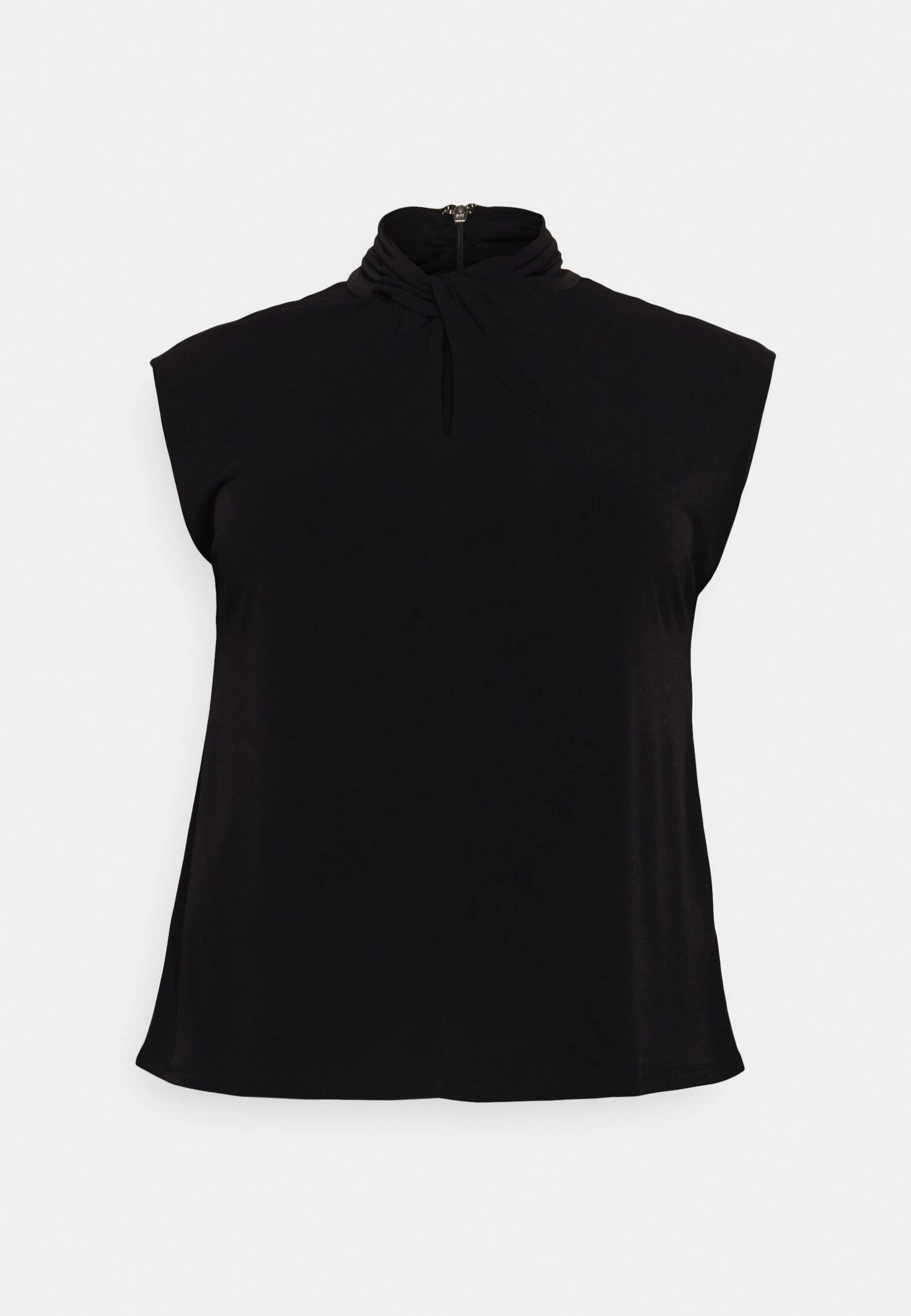MICHAEL Michael Kors Twist Sleeveless Top - Blouse - Black 7 MICHAEL Michael Kors Twist Sleeveless Top - Blouse - Black - Image 5