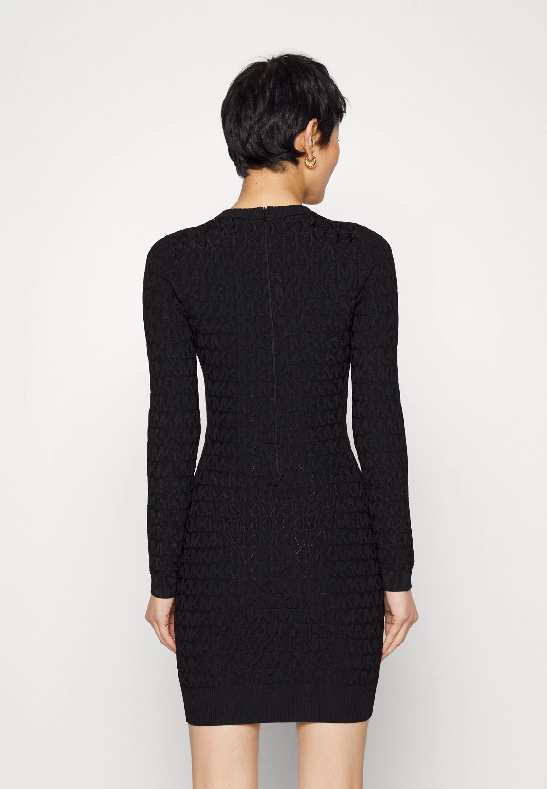 MICHAEL Michael Kors Texture Stitch - Jumper Dress - Black 5 MICHAEL Michael Kors Texture Stitch - Jumper Dress - Black - Image 3