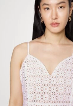 MICHAEL Michael Kors Eyelet Midi- Cocktail Dress / Party Dress - White 12 MICHAEL Michael Kors Eyelet Midi- Cocktail Dress / Party Dress - White -Fashion Clothing-Michael Kors a7d99014530242d2a0d8baa5ca7a7b62