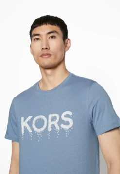 Michael Kors Kors Spill Tee - Print T-Shirt - Blau -Fashion Clothing-Michael Kors a8fcd071cb024219877c3ed5c406cbc2