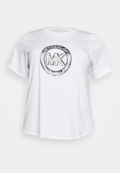 MICHAEL Michael Kors Zebra Charm Logo Tee - Print T-Shirt - White 12 MICHAEL Michael Kors Zebra Charm Logo Tee - Print T-Shirt - White -Fashion Clothing-Michael Kors ab4af0250f004a789cfad67b69c128b1