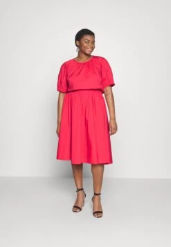 MICHAEL Michael Kors Cutout Midi - Day Dress - Geranium