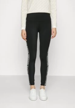 MICHAEL Michael Kors Logo Tape- Leggings - Trousers - Black