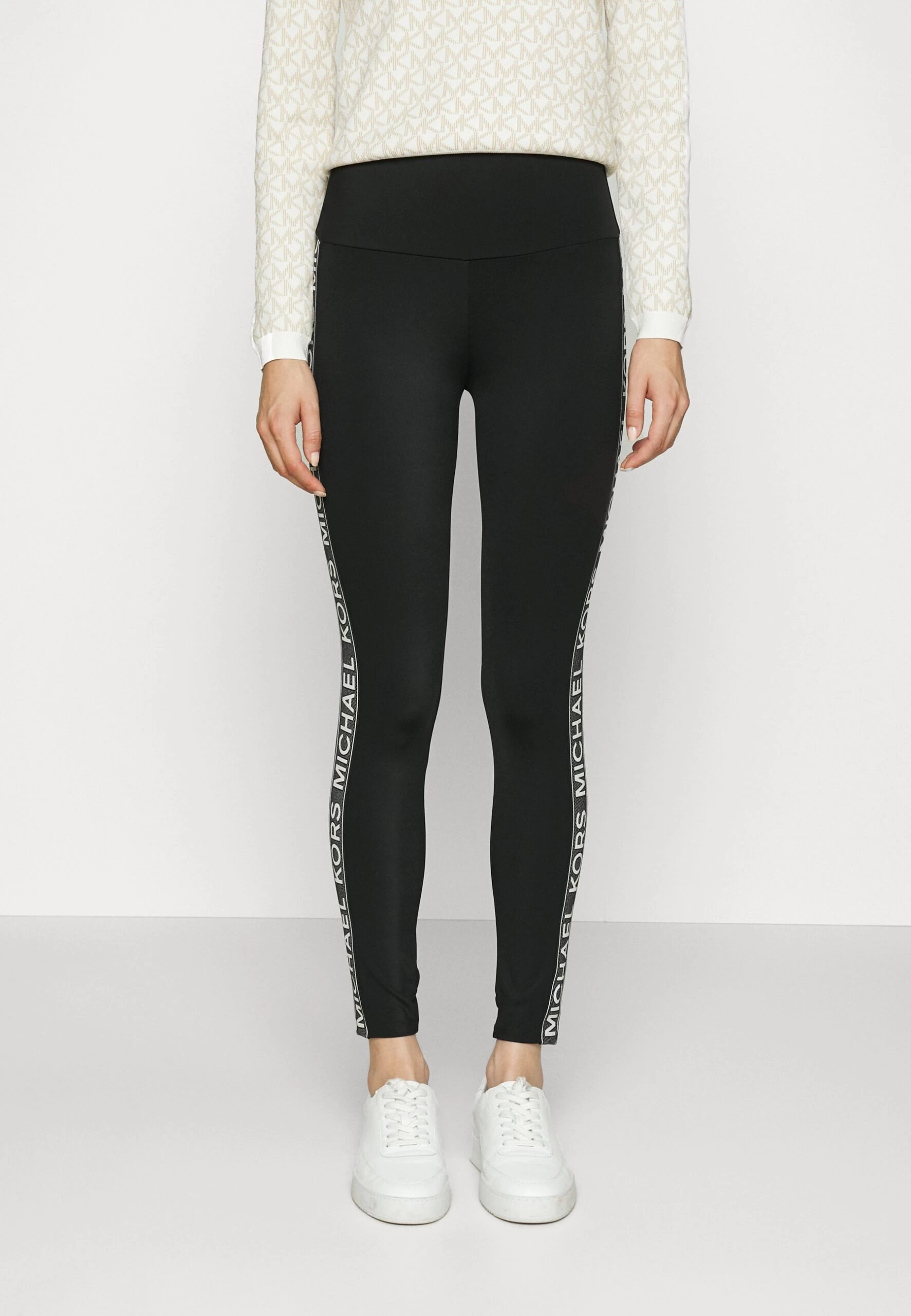 MICHAEL Michael Kors Logo Tape- Leggings - Trousers - Black 3 MICHAEL Michael Kors Logo Tape- Leggings - Trousers - Black
