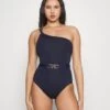 MICHAEL Michael Kors Solids- Swimsuit - Navy -Fashion Clothing-Michael Kors b17a17355f0f4457917d5a59b7a64a9f