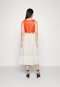 MICHAEL Michael Kors Eyelets Midi Skirt - A-Line Skirt - White 10 MICHAEL Michael Kors Eyelets Midi Skirt - A-Line Skirt - White -Fashion Clothing-Michael Kors b2bdc9b47c77451c948e70856967cd92