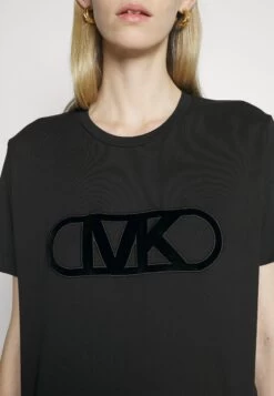 MICHAEL Michael Kors Empire Charm- Print T-Shirt - Black -Fashion Clothing-Michael Kors b6559025d72c472880d78cf172c70273