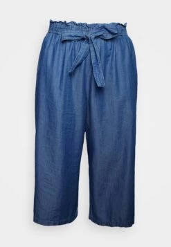 MICHAEL Michael Kors Wide Leg Tie Front Pants - Trousers - Blue -Fashion Clothing-Michael Kors b6d00633fc264a1599f1da1aa61ee54e