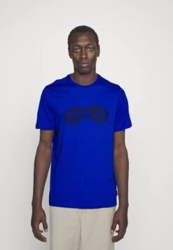 Michael Kors Checker Aviator - Print T-Shirt - Royal Blu