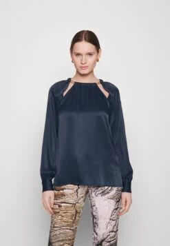 MICHAEL Michael Kors Chain Cut Out Top - Blouse - Midnightblue