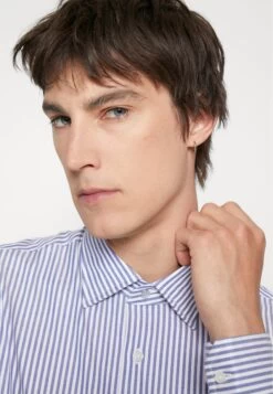 Michael Kors Stripe Slim - Formal Shirt - Blue 11 Michael Kors Stripe Slim - Formal Shirt - Blue -Fashion Clothing-Michael Kors bd4f012f4b6e498da4ac03c108beee0e