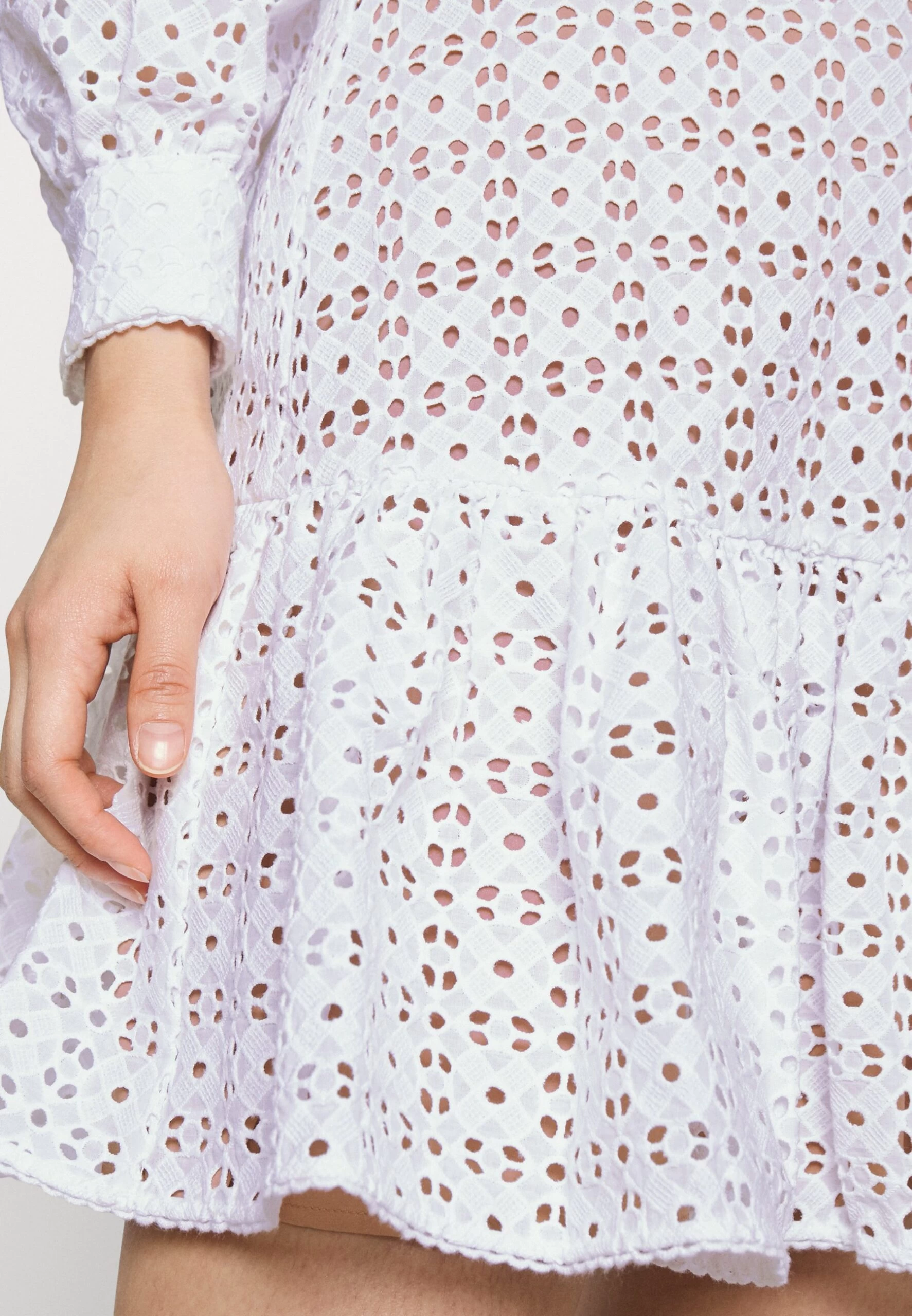 MICHAEL Michael Kors Eyelet Cut Out Mini- Cocktail Dress / Party Dress - White 7 MICHAEL Michael Kors Eyelet Cut Out Mini- Cocktail Dress / Party Dress - White - Image 5