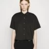 MICHAEL Michael Kors Crop - Button-Down Blouse -Fashion Clothing-Michael Kors c8198570ccfa40698c11f22ce0ffdb8c
