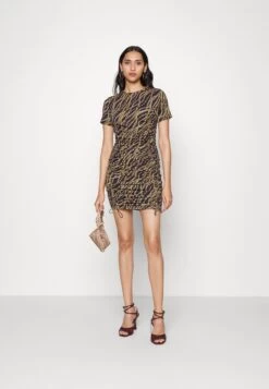 MICHAEL Michael Kors Chain Ruched - Cocktail Dress / Party Dress 10 MICHAEL Michael Kors Chain Ruched - Cocktail Dress / Party Dress -Fashion Clothing-Michael Kors c89feebb4dd947f0aa70a02ed6e93ea3