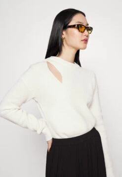 MICHAEL Michael Kors Key Hole Cutout - Jumper - White -Fashion Clothing-Michael Kors cbfdcd77a82a4b99b0e3feec64b318e2