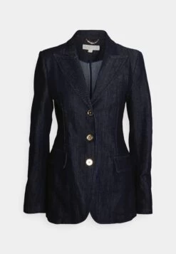 MICHAEL Michael Kors Tailored Blazer - Blazer - Indigo Rinse -Fashion Clothing-Michael Kors ccdb74bed8be4d2d8b332113cb615735