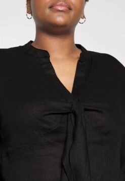MICHAEL Michael Kors Solid Tie Blouse - Blouse - Black 11 MICHAEL Michael Kors Solid Tie Blouse - Blouse - Black -Fashion Clothing-Michael Kors cebbc3ae4f414021bcffdf511e1e8f3b
