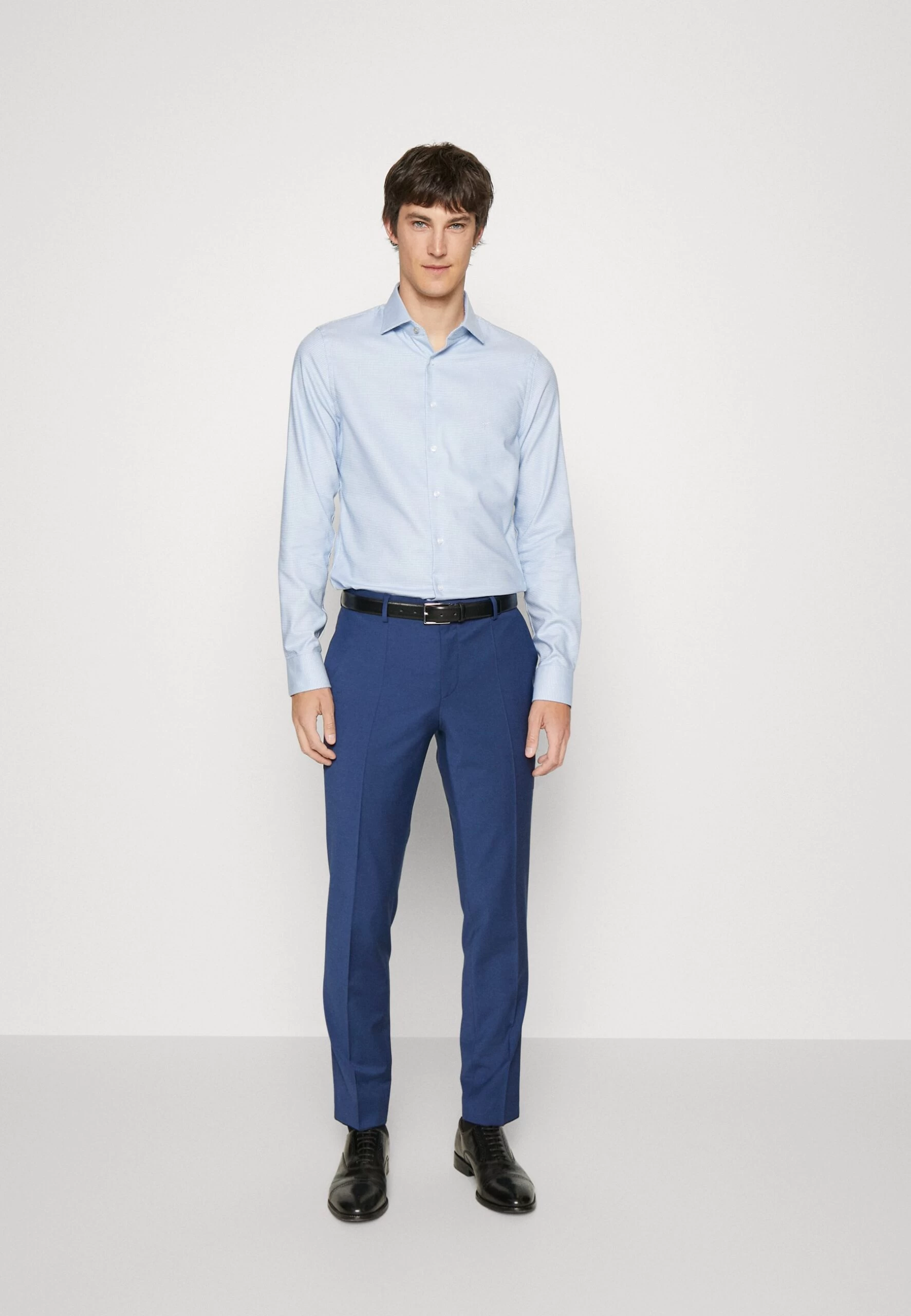 Michael Kors Nailshead Dobby Shirt - Formal Shirt - Light Blue 4 Michael Kors Nailshead Dobby Shirt - Formal Shirt - Light Blue - Image 2