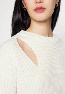 MICHAEL Michael Kors Key Hole Cutout - Jumper - White -Fashion Clothing-Michael Kors d0d27a3465bb432a821bcbcf15aab975