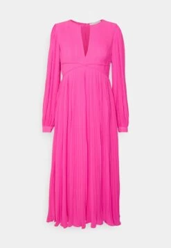 MICHAEL Michael Kors Pleated - Cocktail Dress / Party Dress - Cerise -Fashion Clothing-Michael Kors d12f95b637e94f8f9fae0922d549a3a1