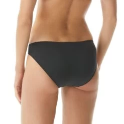 MICHAEL Michael Kors Iconic Solids Classic Bottom - Bikini Bottoms - Black -Fashion Clothing-Michael Kors d218a7aaeec94fc8a98f730a66a982bf