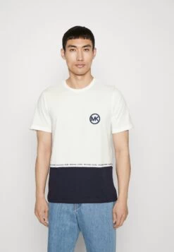 Michael Kors Block Logo Tee - Print T-Shirt - White