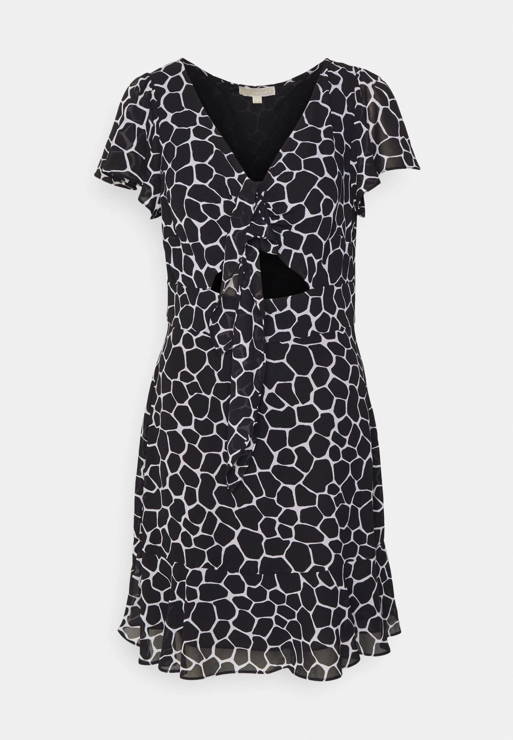 MICHAEL Michael Kors Nubian Giraffe Tie - Day Dress - Black/White 7 MICHAEL Michael Kors Nubian Giraffe Tie - Day Dress - Black/White - Image 5