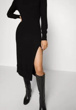MICHAEL Michael Kors Easy Slit Midi - Day Dress - Black 14 MICHAEL Michael Kors Easy Slit Midi - Day Dress - Black -Fashion Clothing-Michael Kors d3da08a6820d453d83af84cd536cdb9e